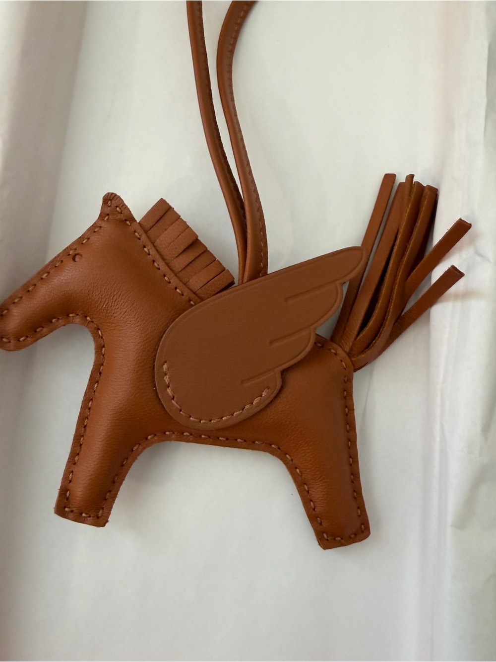 Hermès Milo Lambskin Swift Grigri Rodeo Pegase Horse Bag Charm - Picture 3 of 11